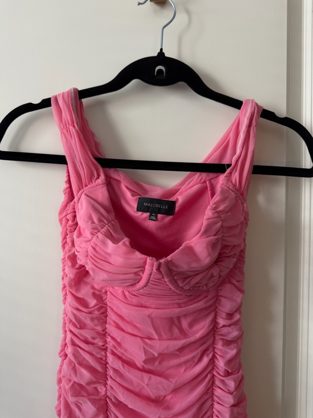 MAJORELLE Tabitha Midi Dress in Bubblegum Pink - Picture 2 of 9